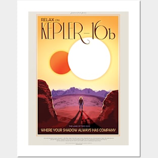 Kepler 16-b NASA Artwork Posters and Art